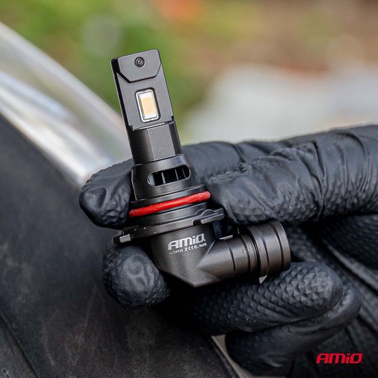 AMiO F25 PRO BLACK Edition HB4 LED Koplampen 12/24V 7646 Lumen 6000K Daglichtwit FULL CANBUS