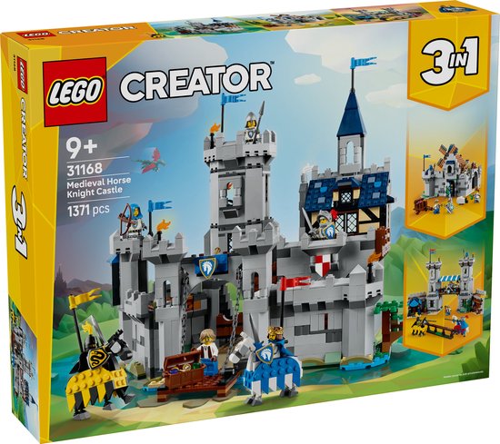LEGO® Creator 3in1 Middeleeuws Kasteel met Ridders te Paard - 31168