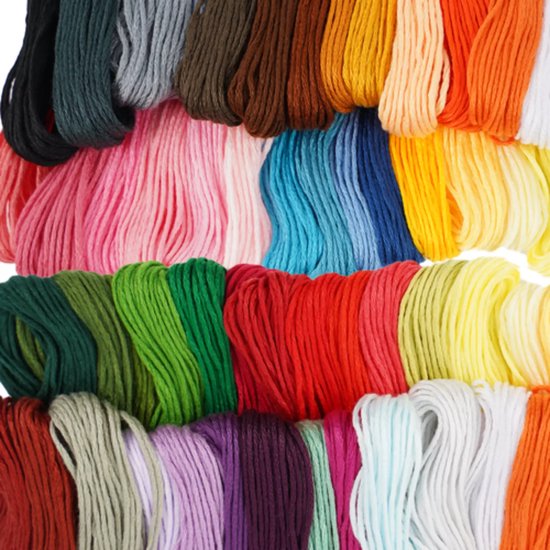 Ruhhy Borduurset 50 Kleuren – Floss Katoengaren voor Handwerk