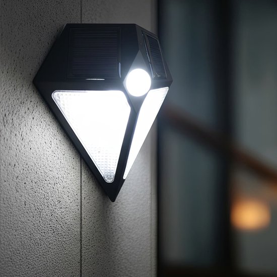 Maclean MCE168 -Solar wandlamp met 6 LED en bewegingsensor - tuinverlichting