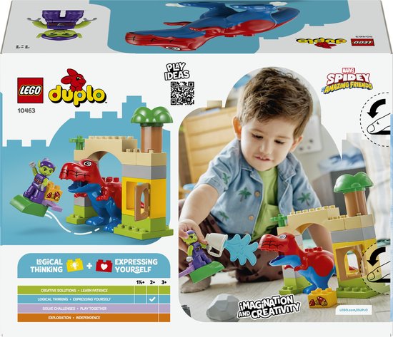 LEGO DUPLO - Marvel Dinosaurus Spidey-Rex vs. Green Goblin Speelgoed voor Peuters - 10463