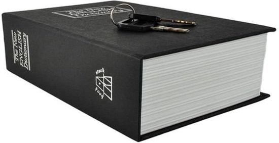 Malatec Kluis Verborgen in Boek - Discrete Veilige Opbergplek - 18cm x 11,5cm