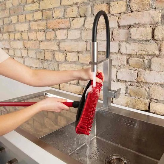 Vileda - Bezemborstel - Always Clean Pet Pro borstelset, rood, medium