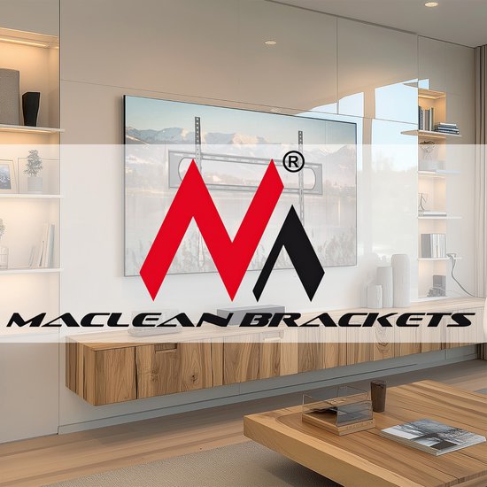 Maclean - TV-beugel - beugel voor TV of monitor - max. VESA 900x600 - voor 60-120" tot 120kg - Zwart