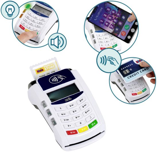 Klein Toys - PoS-terminal en Smartphone - 7-delige set - incl. licht- en geluidseffecten