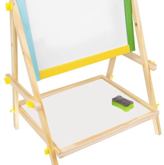 KRUZZEL Dubbelzijdig magnetisch roterend krijt- en whiteboard - Inclusief accessoires