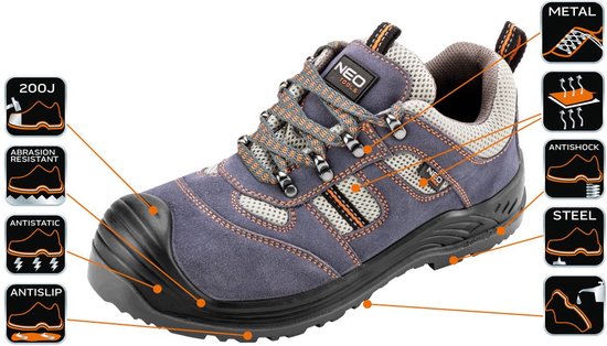 neo werkschoen suede laag m44