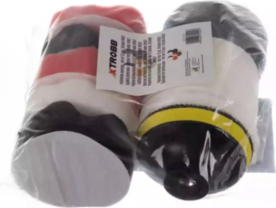 Xtrobb Polijstspons - 12x stuks - D80 mm - polijsten/waxen - 3000 tpm