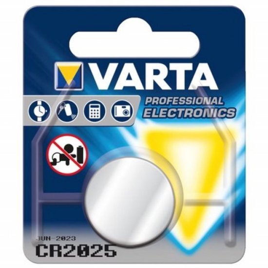 Varta Knoopcel Batterij - Cr 2025 - Lithium Professioneel - 3 Volt