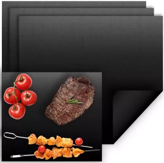 Ruhhy Grillmat Set van 3 - Ideaal voor Grillen en Bakken