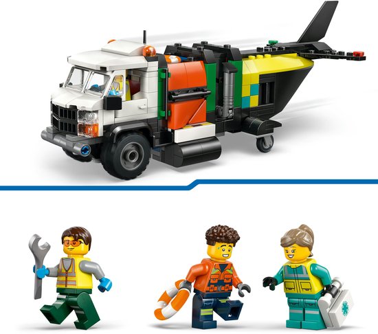 LEGO - City Great Vehicles - Vliegtuig, Servicewagen en Hovercraft Remix