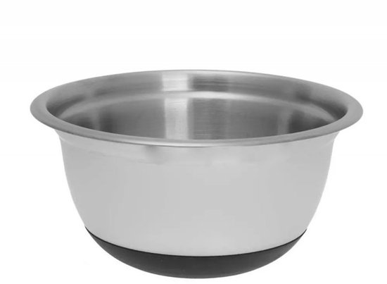 Klausberg KB7388 RVS Mengkom Set - 3-deligs (1.6L, 3L & 5L) - Antislip Silicone Basis - Stapelbaar - Moderne Satijn Afwerking