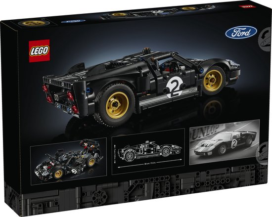 LEGO Technic 1966 Ford GT40 MKII Racewagen - Vintage Auto Bouwpakket voor Volwassenen - 42223