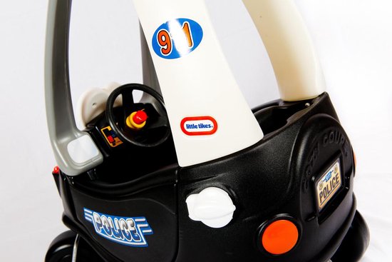 Little Tikes Cozy Coupe Politie Auto Loopauto - Zwart