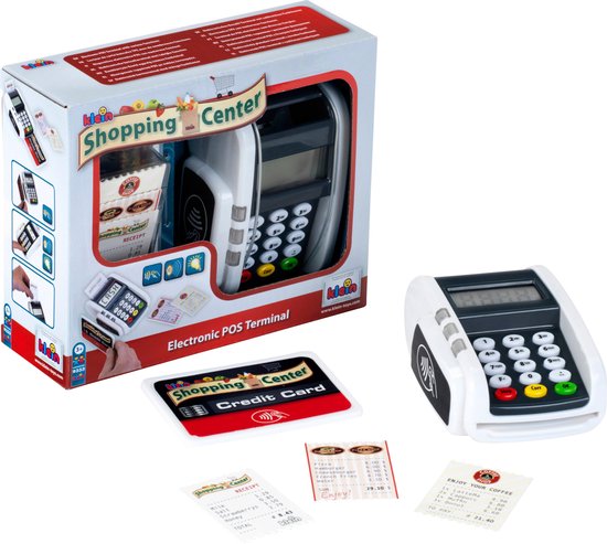Klein Toys speelgoedkassa verkooppuntterminal - incl. licht - incl. geluid - wit - zwart