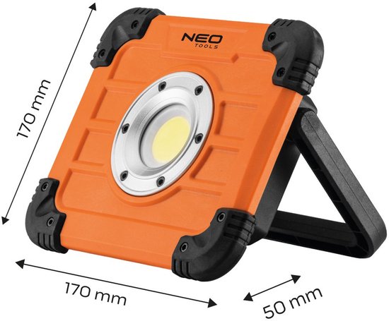 NEO 99-040 Werklamp 1000lm, CREE XPG LED op Accu