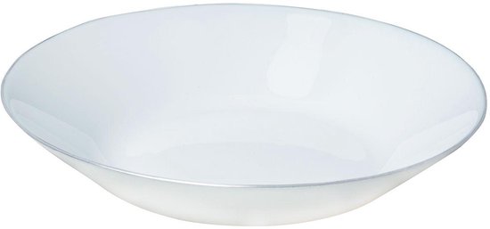 Kinghoff Serviesset – 18 delig Bordenset - Servies 6 persoons -Tijdloze Elegantie met Zilveren Accenten
