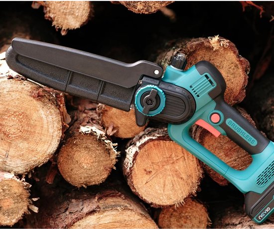 NEVIQ accu-kettingzaag, 8'' zaagblad, 500W, borstelloze motor, LX8303