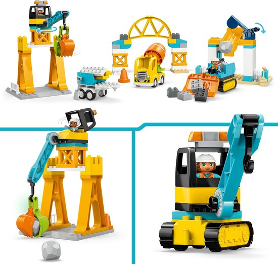 LEGO Duplo Town 10476 - Bouwplaats - Meisjes en Jongens - Multicolor