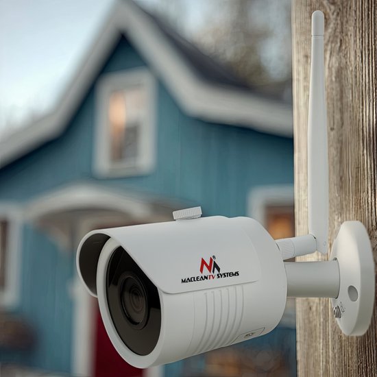 Maclean IP Camera IPC WiFi 5MPx buiten, hoorn, CMOS 1/2.5", H.264/H.264+/H.265+/JPEG/AVI, Onvif, MCTV-516