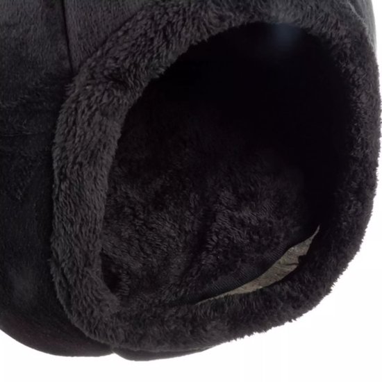 Purlov Plush Cat Bed - Luxe Huisje voor Jouw Kat