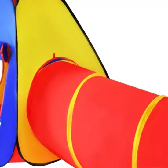 Kruzzel 3-in-1 Kinderentent: Tipi, Tunnel & Speelhuis - Multifunctioneel Speelplezier!