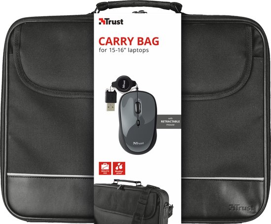 Trust 15-16" Laptop Bag met muis