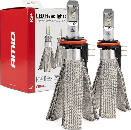 AMiO LED Koplampen Octopus RS+ H15 - Slimme Verstelbare 360° LED Verlichting 3500 Lumen Wit Grootlicht Dimlicht Dagrijverlichting