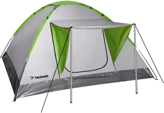 Trizand 4-Persoons Toeristentent "MONTANA" met Waterdichte Bescherming en Dakje