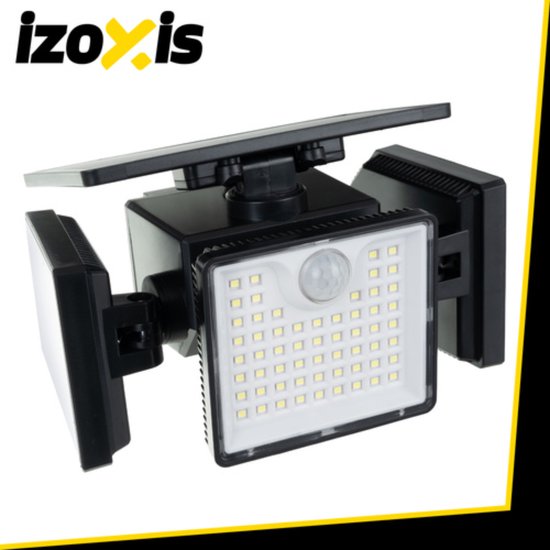 Izoxis Solar LED buitenlamp 167 leds 500 lumen met bewegingssensor, IP65 en afstandsbediening