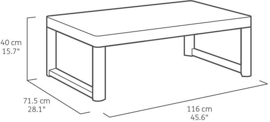 Keter - Tuintafel - Lyon - cappuccinokleurig