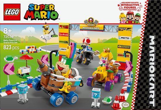 LEGO Mario Kart - Baby Peach en grand prix - 72036