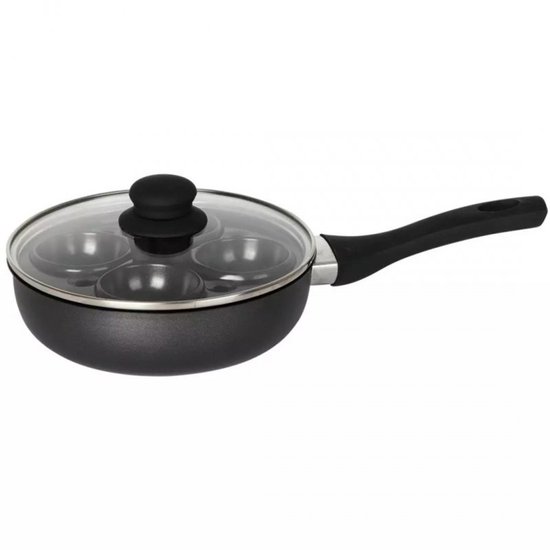 Klausberg KH-1806 - Granieten Pan - 20cm - Deksel - Wkład dla Eieren