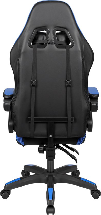 Krüger&Matz KM0790BLU - Warrior GX-150 gaming stoel, blauw-zwart