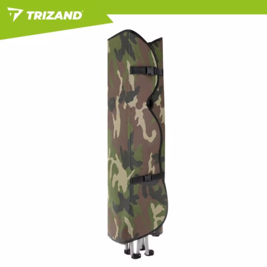 Trizand visstoel camouflage met zonnescherm en muskietennet draagkracht 100 kg voor vissen kamperen en outdoor