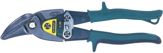Stanley 2-14-568 Blikschaar zware bekken - Rechts - 250mm - Groen
