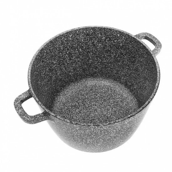 Klausberg 7525 - Kookpan met deksel - marmer grijs - 24 cm - 6.2 liter
