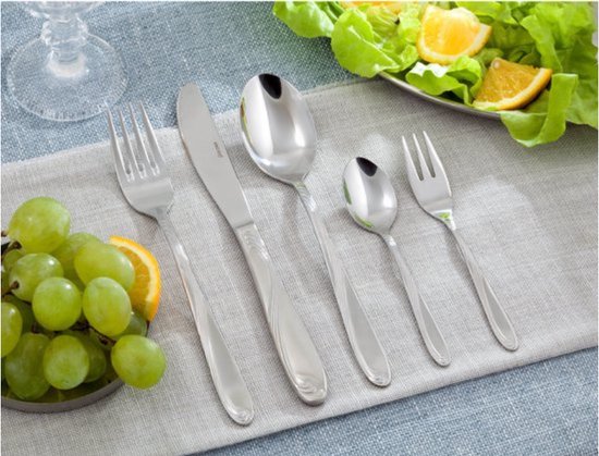 KINGHOFF 3508 - luxe bestekset koffer - 72 delig - 12 persoons - Modern bestek