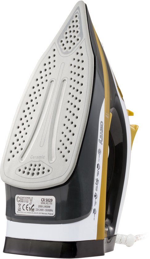 Ion Stoomstrijkijzer - 3000W - geel CR 5029 Camry