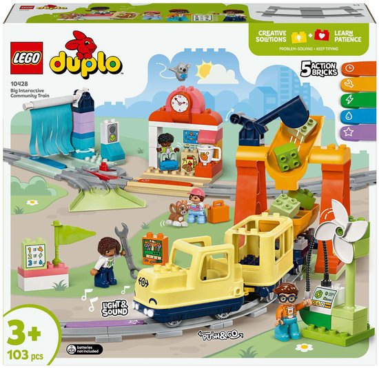 LEGO DUPLO - Stad Grote interactieve buurttrein set - 10428