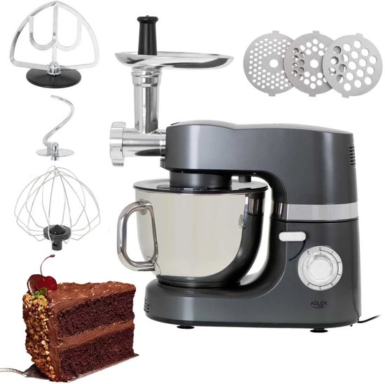 Adler AD4221 - Planetaire keukenmachine - foodprocessor - 2200 Watt - 7 liter
