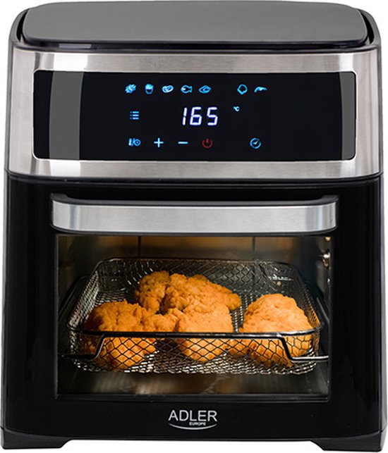 Adler AD 6309 Airfryer Oven - 13L XXL - 2500W - 8-in-1 Functies - Digitaal Touch Display - Inclusief Rotisserie en Accessoires - Zwart