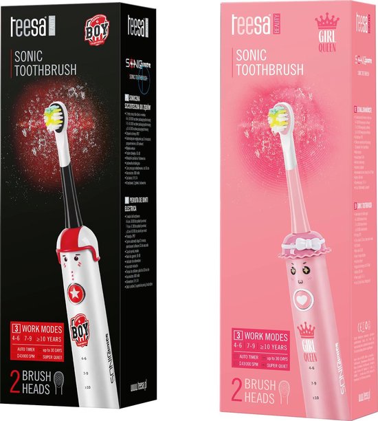 Teesa TSA8006 - Elektrische (sonische) tandenborstel Sonic Junior Girl