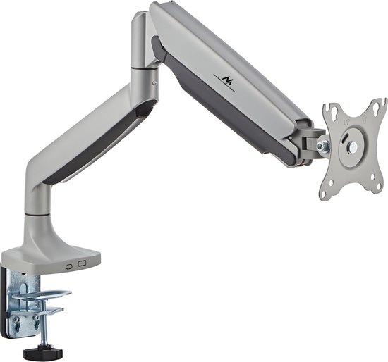 Maclean MC-969 - Monitorbeugel - Monitorsteun - dubbele arm - met gasveer - 17"-45" - tot 16 kg - Zilver