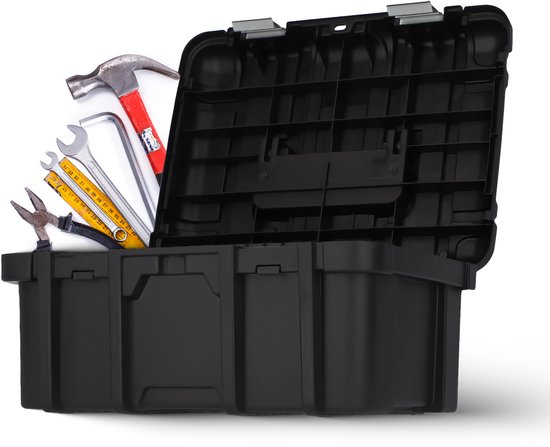Keter Wide Toolbox Gereedschapskoffer - 16 inch - 41,9x32,7x20,5cm - Zwart
