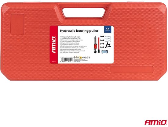 AMiO Hydraulische Lager Trekker Set 50-200 mm - 16-delig Professioneel Gereedschap voor Lagers en Bussen