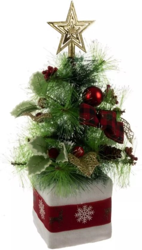 Ruhhy Kunstkerstboom 45cm: Stijlvolle Mini Kerstboom voor Elk Interieur