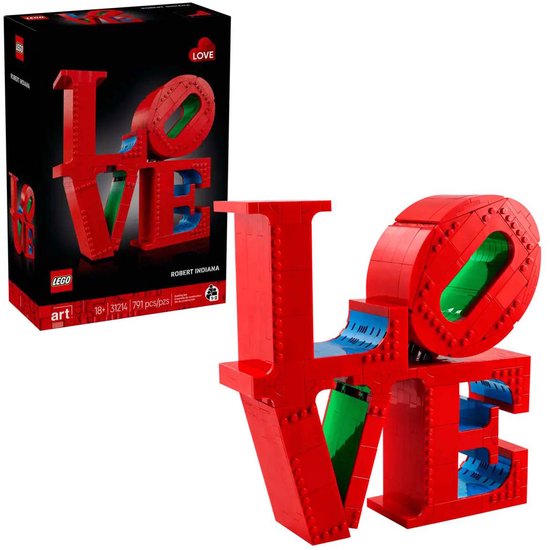 LEGO Art LOVE Woonaccessoire Decoratie Bouwpakket voor Volwassenen, Valentijnscadeau - 31214