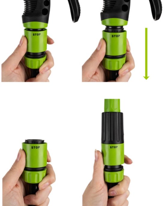 Gardlov Tuinslanghouder 25 meter Slang met 7-in-1 Sproeipistool
