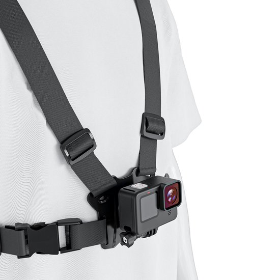 Maclean Sport Borstband voor Mobiele Telefoon/ GoPro en andere camera's / Houder - universeel - draaibare bevestiging, MC-294
